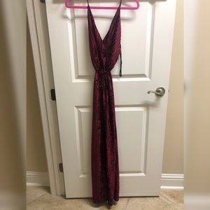 Velvet Red Jumpsuit